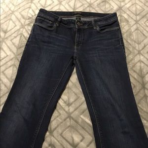 White House Black Market Dark Wash Boot Leg Jeans